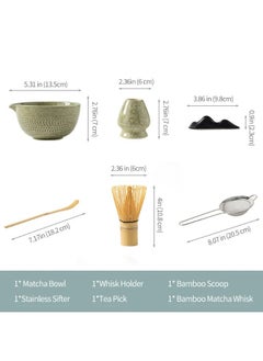 7PCS Matcha Whisk Set with Matcha Bowl, Matcha Whisk Holder Matcha Bamboo Whisk, Scoop, Sifter, Unique Gifts for Women Men Girl Friend Home Kitchen Decor Gifts for Tea Enthusiasts - pzsku/ZC2E368460574C30209B7Z/45/_/1728911494/a0a81b1f-76bf-4c6f-8dec-ba0653b484f0