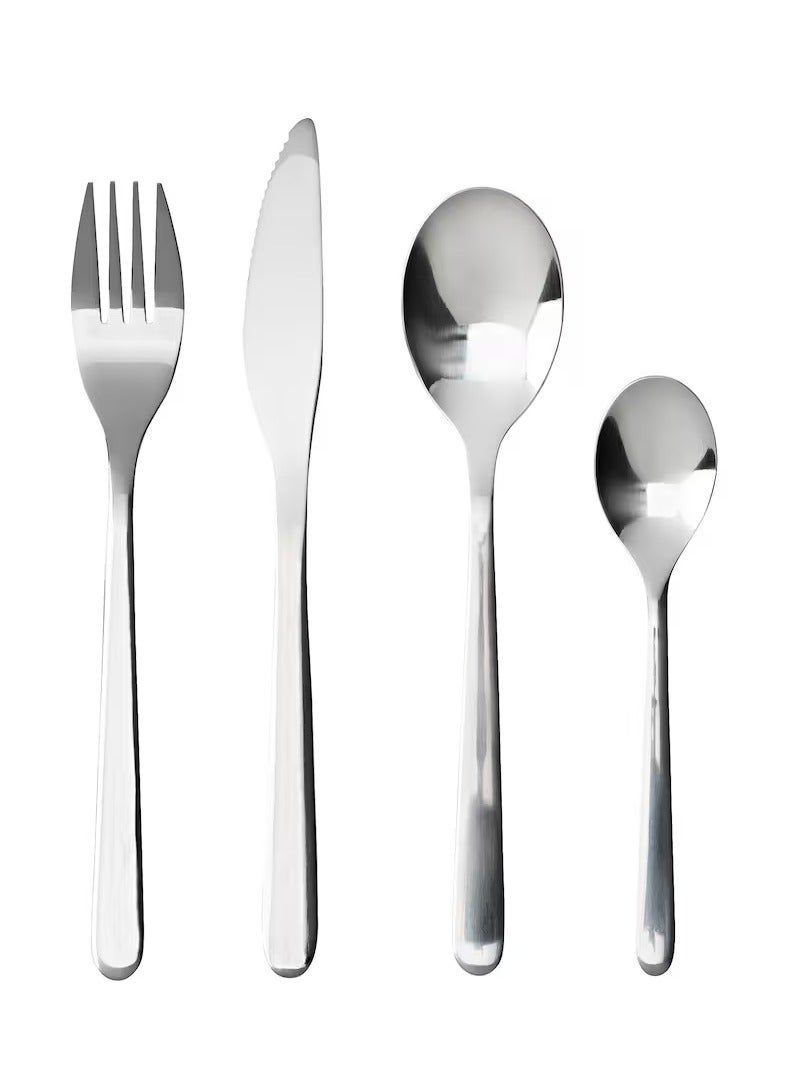 آيكيا فراكتا طقم أدوات تناول الطعام 24 قطعة ستينلس ستيل - Image 1