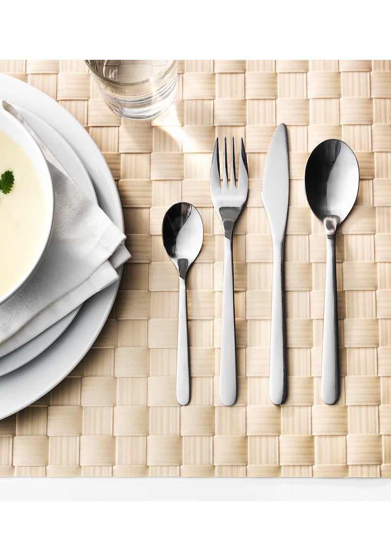 آيكيا فراكتا طقم أدوات تناول الطعام 24 قطعة ستينلس ستيل - Image 5