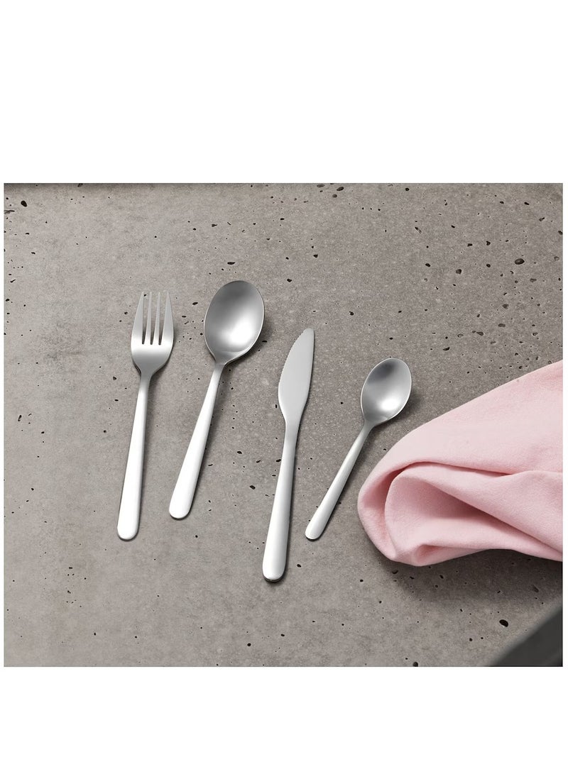 آيكيا فراكتا طقم أدوات تناول الطعام 24 قطعة ستينلس ستيل - Image 3