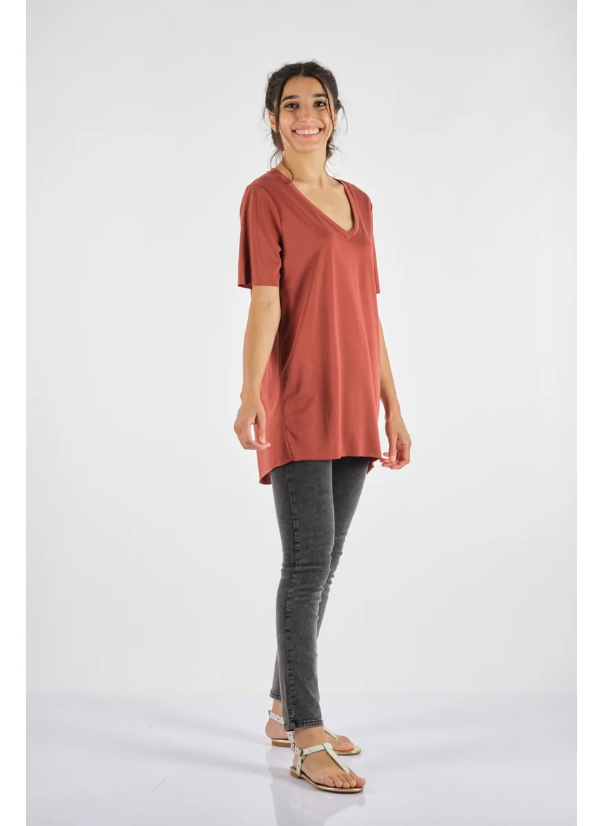 Garmenty Claret Red Women's Combed Cotton 30403326