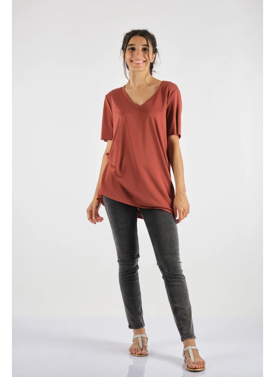 Garmenty Claret Red Women's Combed Cotton 30403326