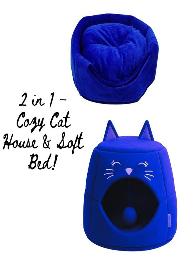 BohoBark Washable Cozy Dog and Cat Cave Bed|Teddy Design Pet Hut with Removable Cushion for Small Dogs,Puppies,Cats & Kittens|Soft Indoor Comfortable Dog House - Image 4