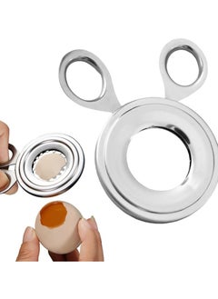 Stainless Steel Egg Topper Cutter - Upgrade Egg Shell Opener for Boiled and Raw Eggs