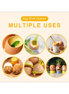 Oasisgalore Stainless Steel Egg Topper Cutter - Upgrade Egg Shell Opener for Boiled and Raw Eggs  - Image 3