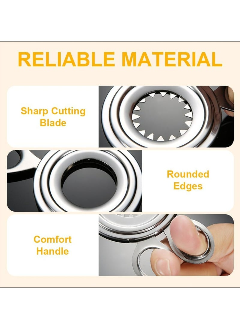 Oasisgalore Stainless Steel Egg Topper Cutter - Upgrade Egg Shell Opener for Boiled and Raw Eggs  - Image 4