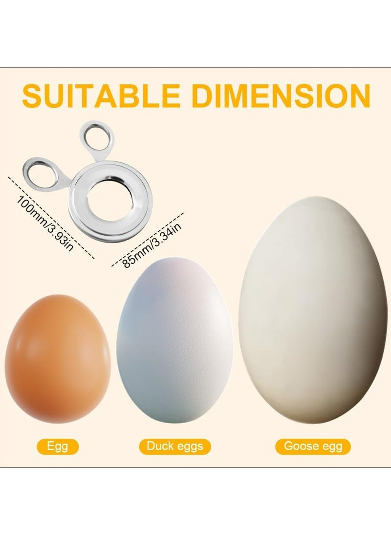 Oasisgalore Stainless Steel Egg Topper Cutter - Upgrade Egg Shell Opener for Boiled and Raw Eggs  - Image 5