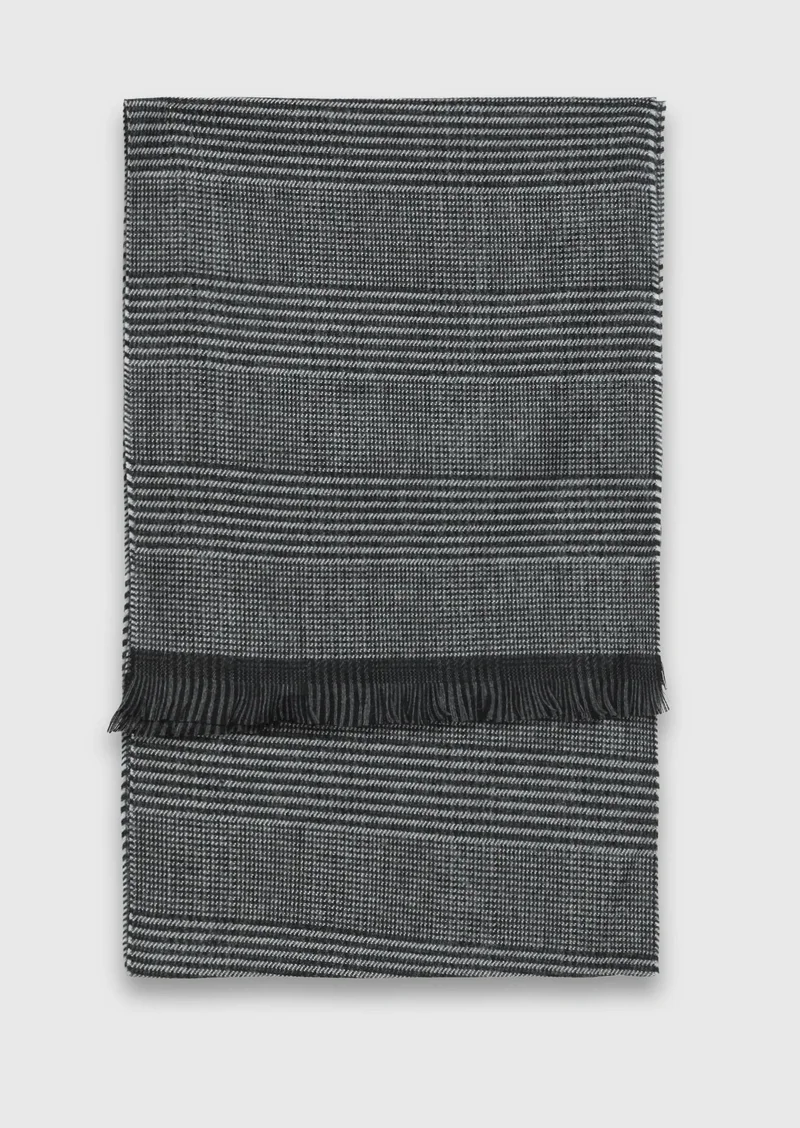 Ramsey Navy Blue %65 Acrylıc ,%35 Wool  Scarf