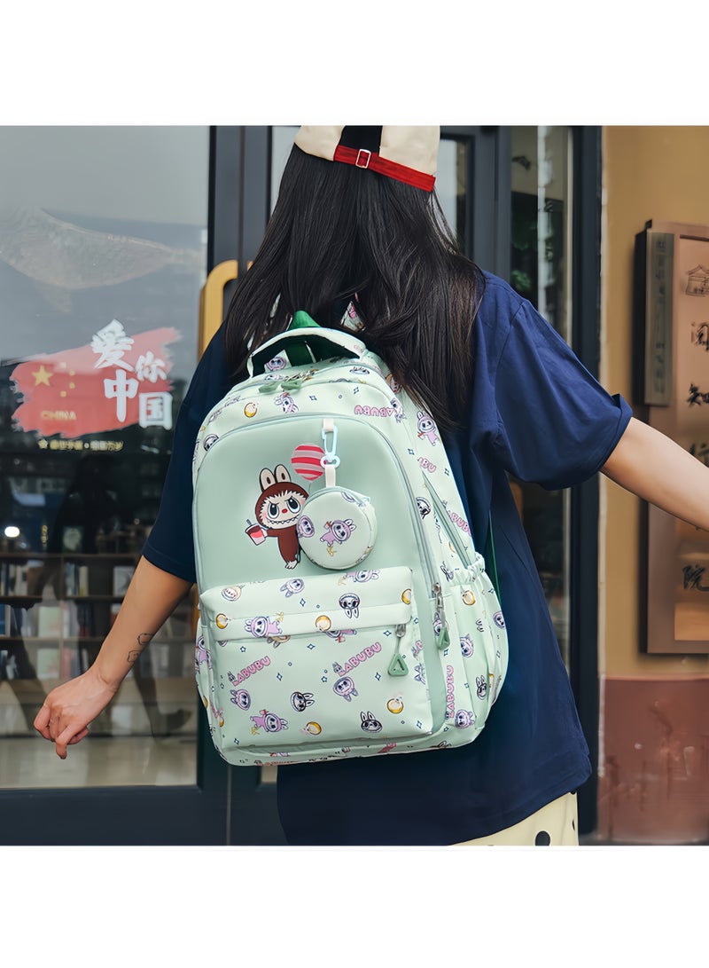 LABUBU New Labubu Large Capacity Backpack For Junior High School Students, Elementary School Students, College Students, Cute Casual Backpack 42*29*19CM - Image 2