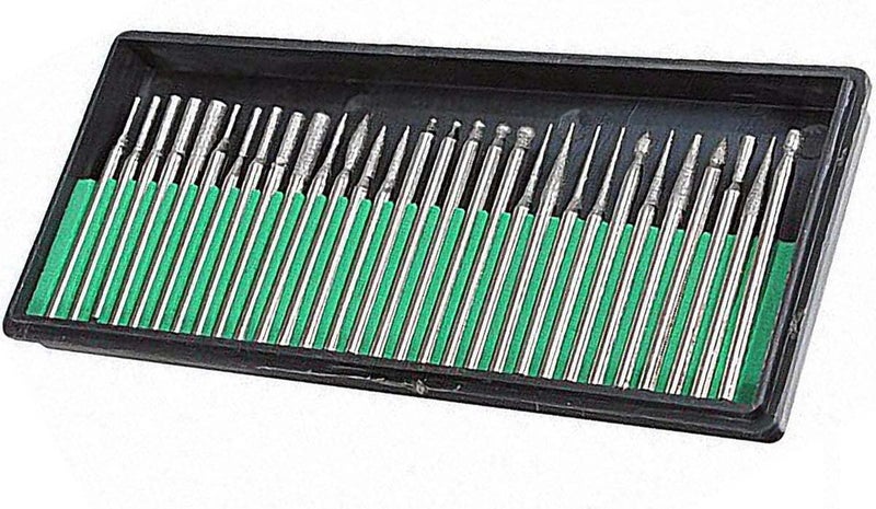 DIY Crafts Pack Of 4 Set 20 Pcs Diamond Burr 30 Pcs Diamond Burr Drill Bits for Engraving Carving Dremel Rotary Tiles Glass Pack Of 4 Set 20 Pcs Diamond Burr - Image 4