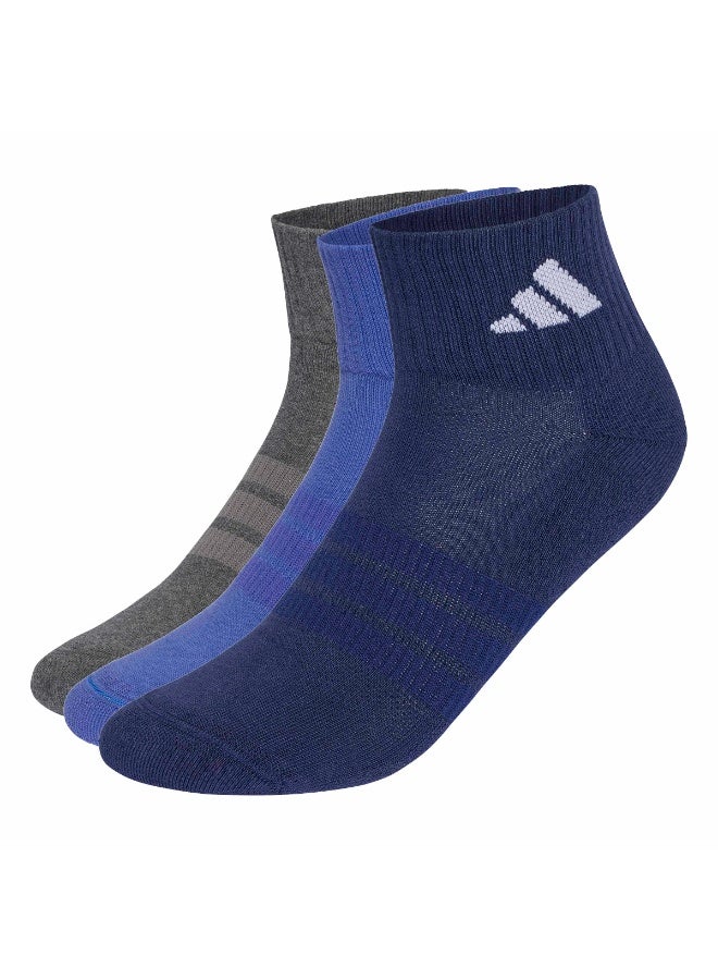 Adidas CUSHIONED SPORTSWEAR ANKLE SOCKS 3 PAIR PACK - Image 1