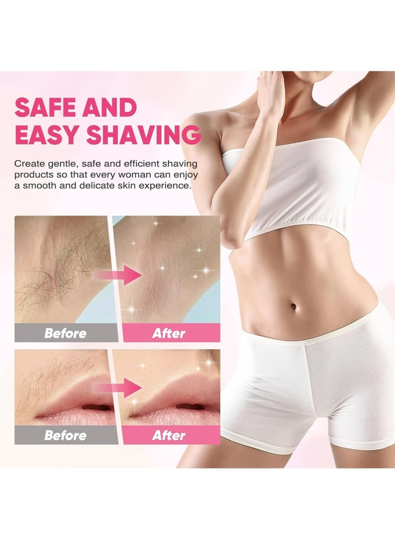 YOUGE 2-in-1 Waterproof Electric Shaver for Women | Dual Head Design for Body, Face & Private Areas | BlueBikini Trimmer for Women, Electric Razor & Shaver with Dual Ceramic Blades, Painless Hair Removal for Face, Body & Intimate Areas - Image 5