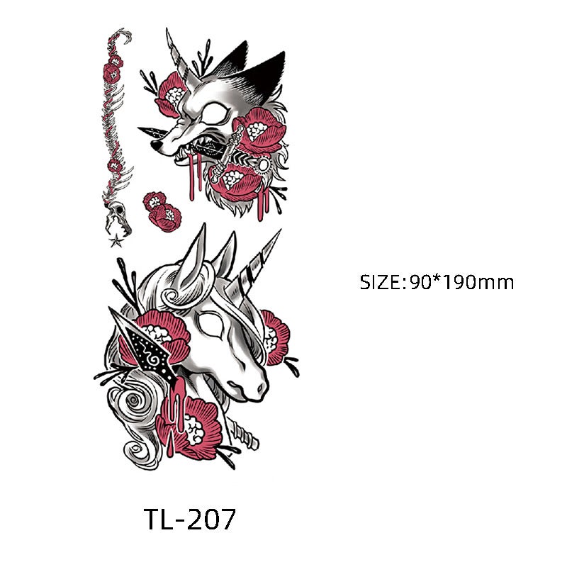 Temporary Tattoo Stickers, Floral, Fresh Style, Plant Tattoos, Small Flower Designs, Factory Ready Stock , American Style - Image 1