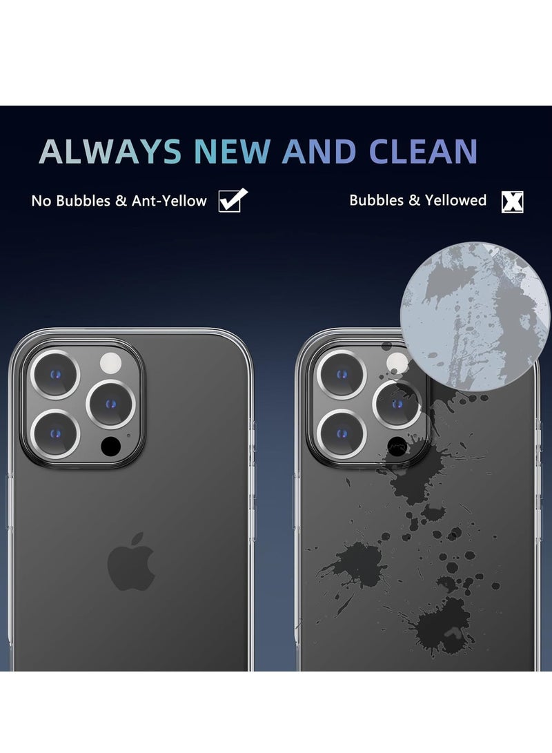 JAJEEK "iPhone 16 Pro Max Clear Case – Ultra-Thin Soft Cover with Camera Lens and Screen Protectors, Anti-Yellowing, Anti-Slip Grip, Shockproof Design" - Image 4