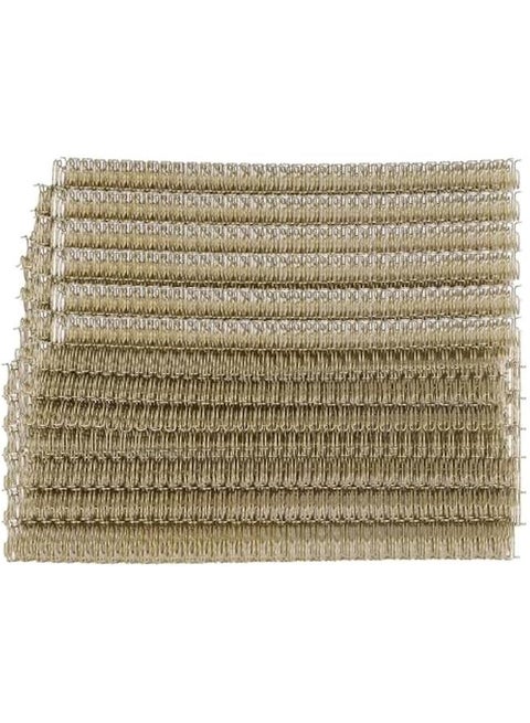 100 Pcs Wire Binding Spines, Binding Wire, 100 Sheet Capacity, 3:1 Pitch, 34 Loop, Double Loop Binding Wires, Combs Ring Coils for School Office Notebook Maker (Light