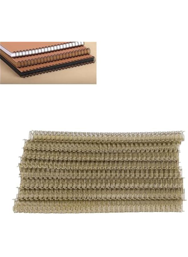 100 Pcs Wire Binding Spines, Binding Wire, 100 Sheet Capacity, 3:1 Pitch, 34 Loop, Double Loop Binding Wires, Combs Ring Coils for School Office Notebook Maker (Light
