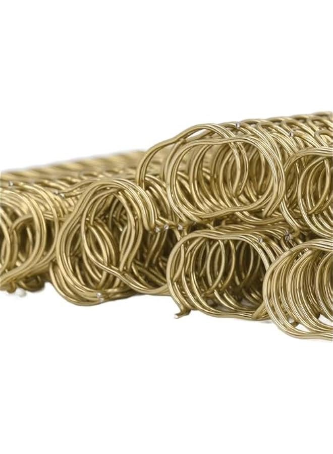 100 Pcs Wire Binding Spines, Binding Wire, 100 Sheet Capacity, 3:1 Pitch, 34 Loop, Double Loop Binding Wires, Combs Ring Coils for School Office Notebook Maker (Light