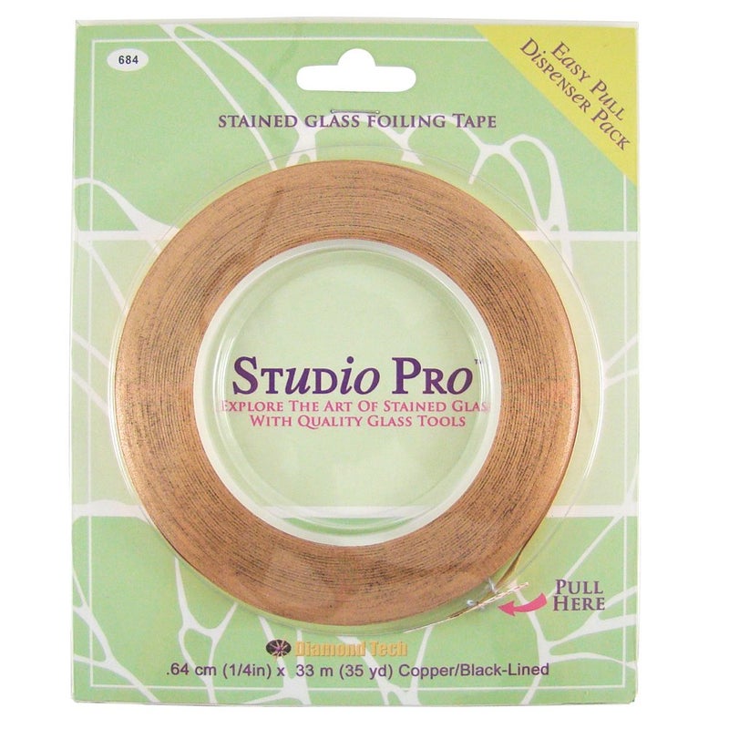 Studio Pro 7/32-Inch Black Lined Copper Foil - Image 3
