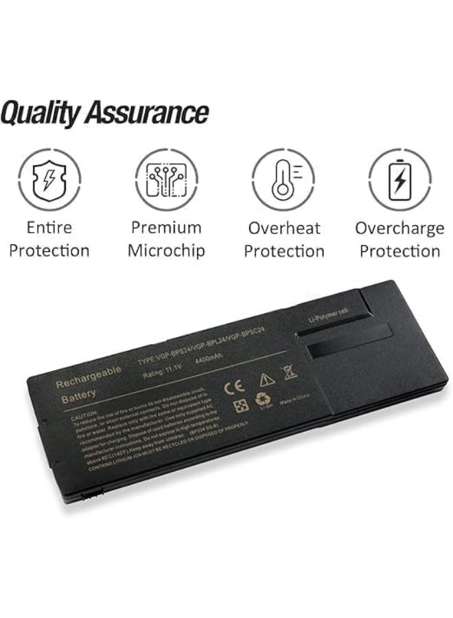 11.1V 4400mAh/6-Cell VGP-BPS24 VGP-BPL24 Battery Compatible for Sony VAIO PCG-41211M PCG-41212M PCG-41213M PCG-41214M PCG-41217L Series BPS24 - Image 3