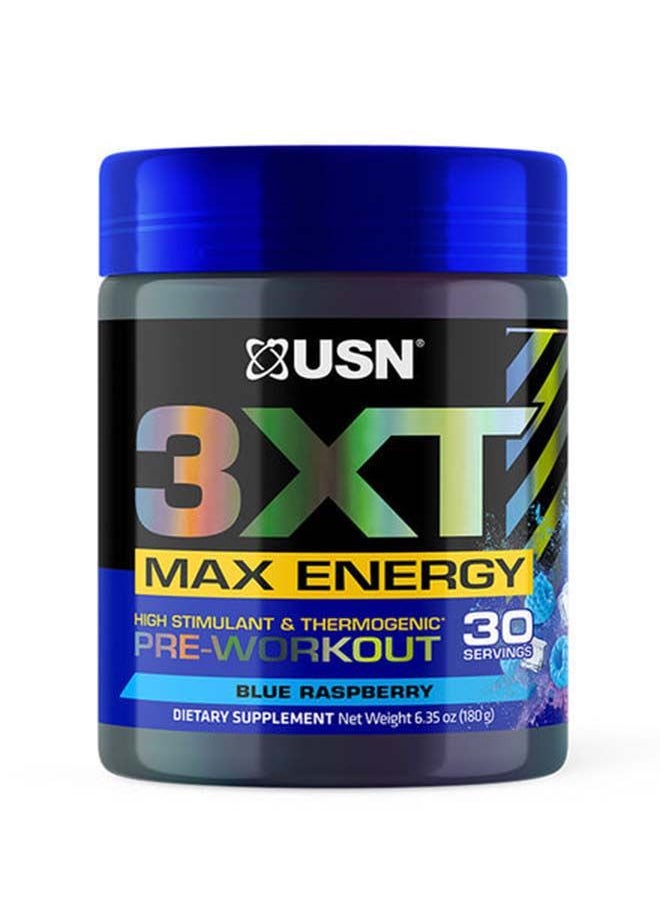 USN - USN 3xt Max Energy Blue Raspberry 30 servings - Image 1
