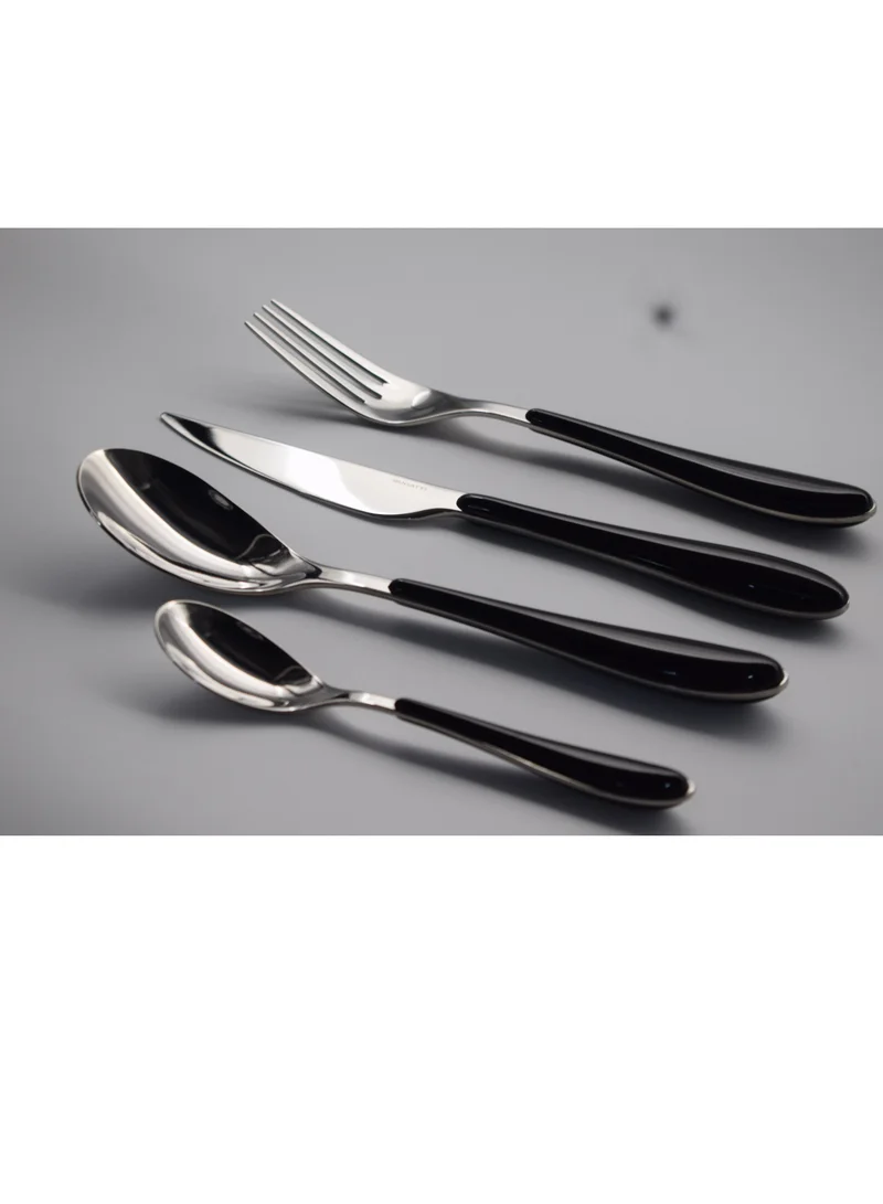 Bugatti Casa Bugatti GIOIA- 24 Piece Black Acrylic Handle