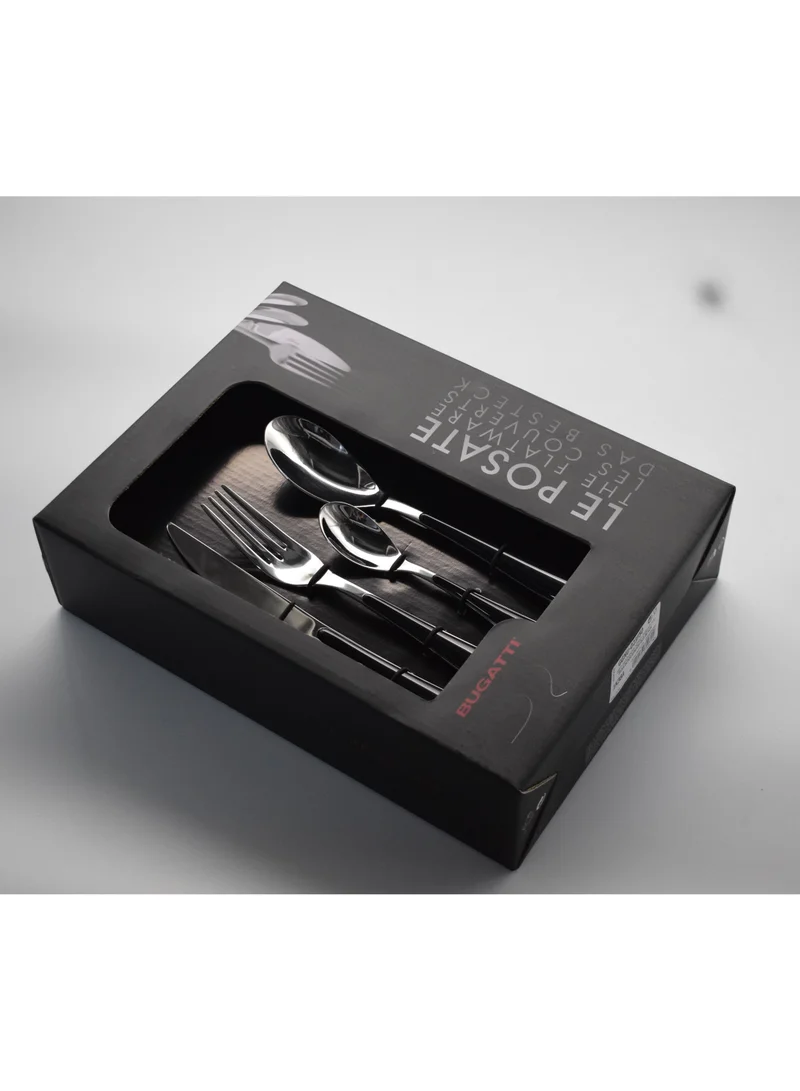 Bugatti Casa Bugatti GIOIA- 24 Piece Black Acrylic Handle