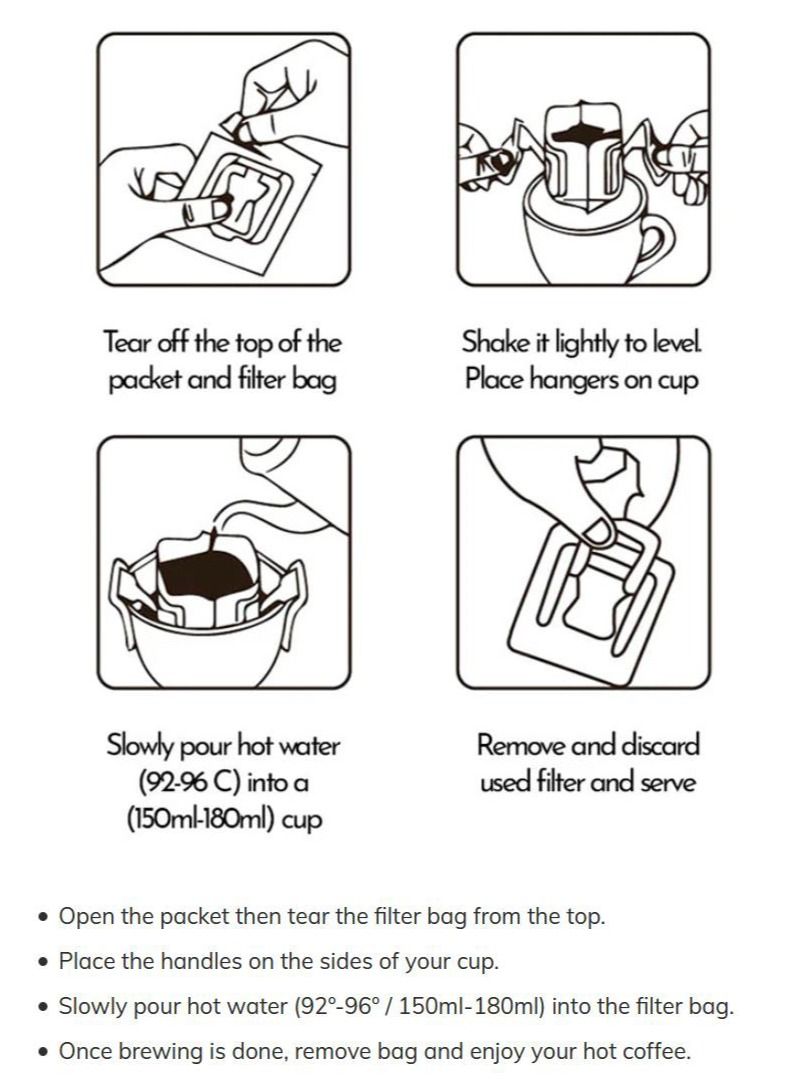 85+ SPECIALTY COFFEES Rwanda, Coffee Drip Bags (8 packets) - Image 3