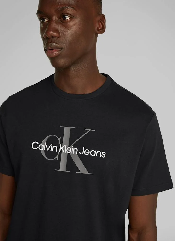 Calvin Klein Jeans Logo Print Crew Neck T-Shirt