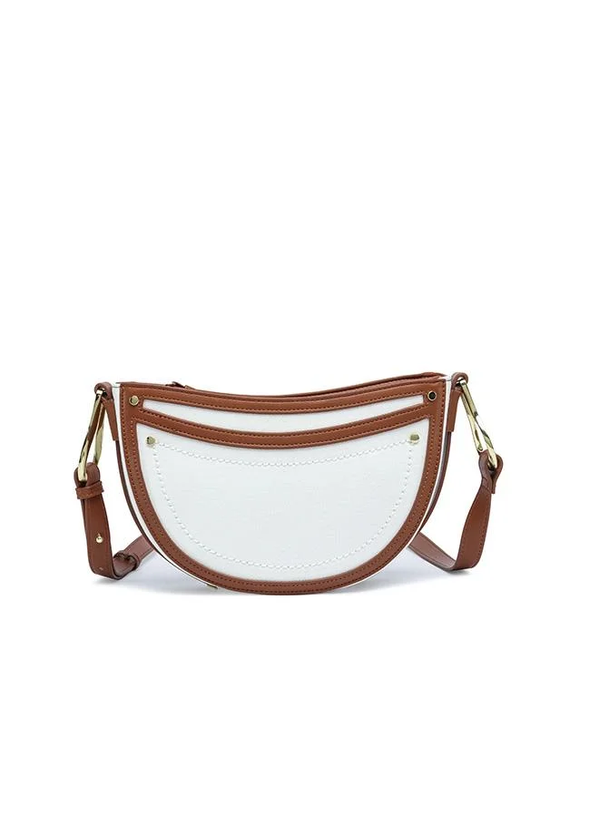 فايور Half-Moon Contrast Crossbody Bag TKC 004
