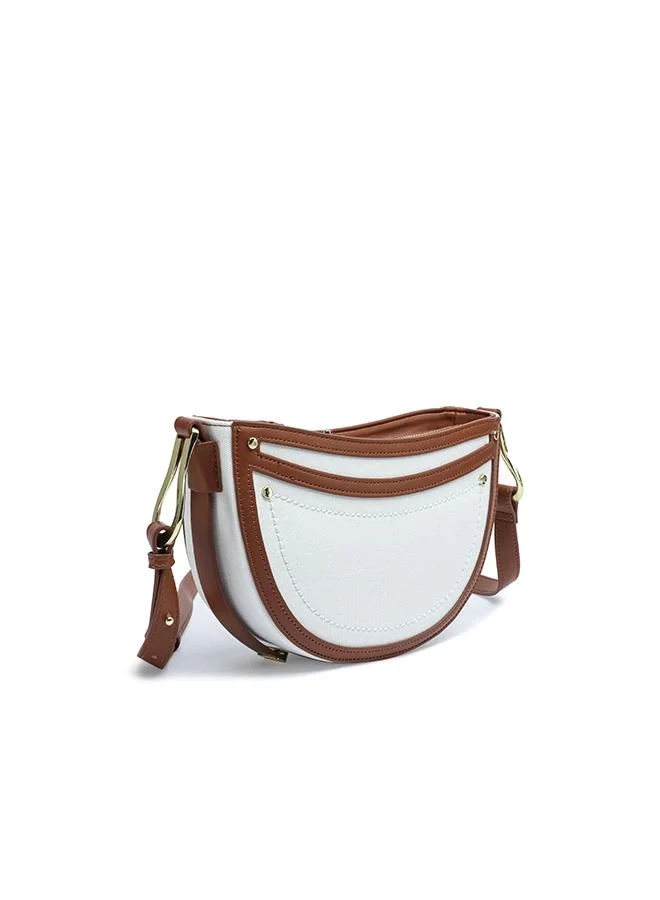 فايور Half-Moon Contrast Crossbody Bag TKC 004
