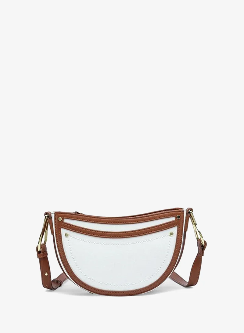 FYOR Half-Moon Contrast Crossbody Bag TKC 004