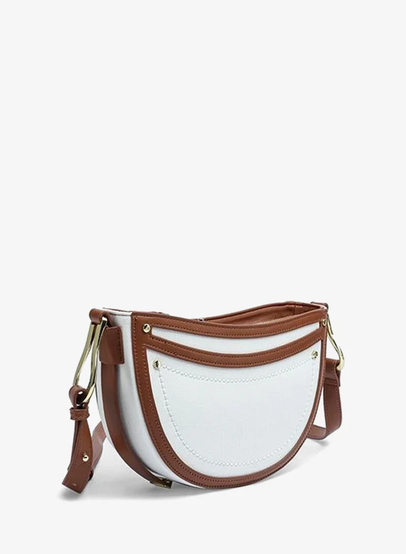FYOR Half-Moon Contrast Crossbody Bag TKC 004