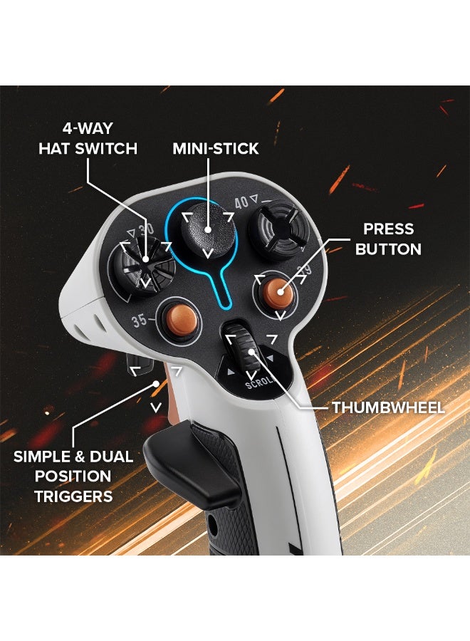 Sol-R2 HOSAS, Hall Effect Technology for Ultra-Precise Gaming, 44 buttons Ideal for Space Flight Simulation (compatible with PC)