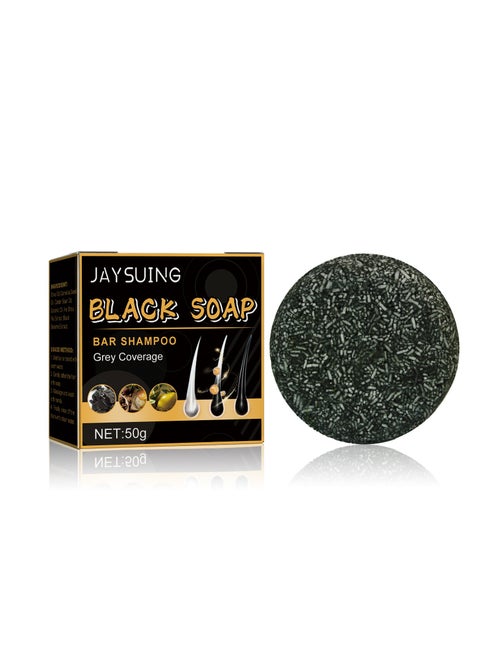 1Pc Polygonum Multiflorum Shampoo Soap Natural Darkening Grey Hair Recoloring Damage Hair Care