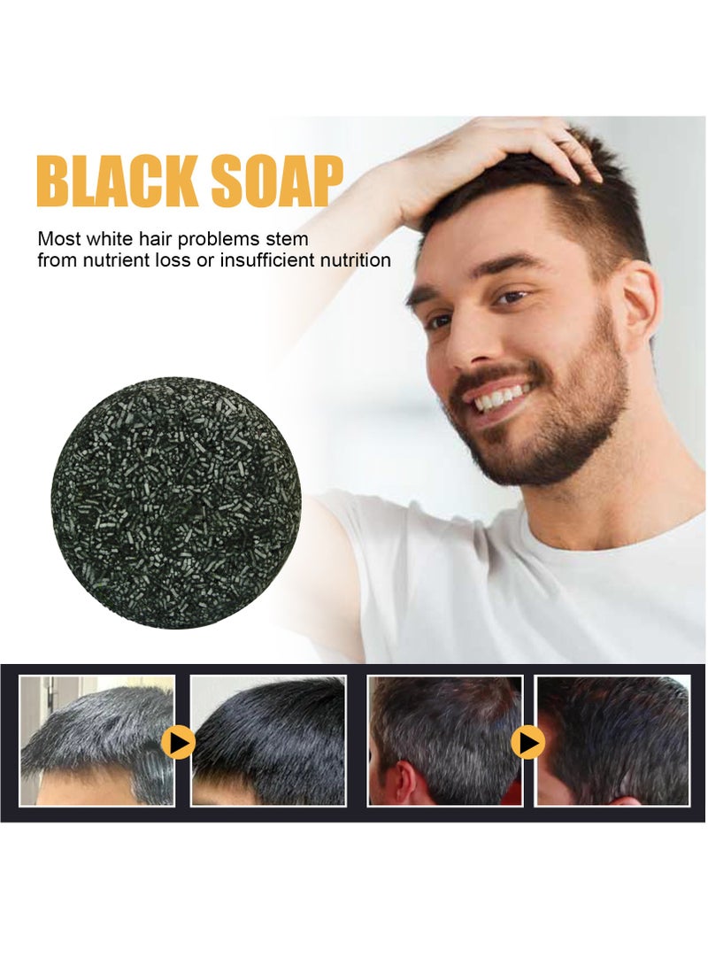 جايسوينغ 1 قطعة صابون شامبو بوليغونوم متعدد الأزهار الطبيعي لتغميق الشعر الرمادي وإعادة تلوين الشعر التالف والعناية بالشعر - Image 4
