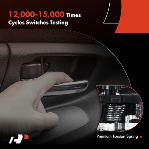 A-Premium Front or Rear Left Driver Side Interior Door Handle Compatible with Toyota Camry 2007-2011, RAV4 2006-2012, Black and Chrome, Replace# 69206-06050-C0, 69206-33100-C0 - Image 5