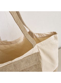Home Box Zoro Cotton Tote Bag with Jute Pouch 55 x 35 cm  - Image 4