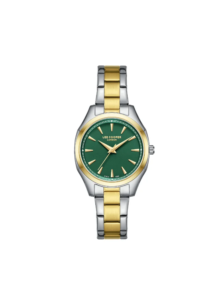 Lee Cooper Women's Analog Display Watch With Silver/Gold Metal Strap - LC08006.270