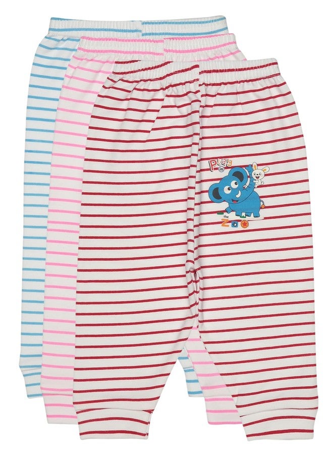 BODYCARE Baby Striped Pajami Pack of 3 - Assorted….. White - Image 1