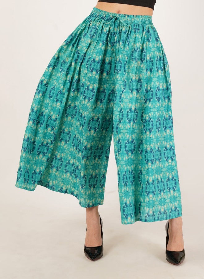 COTLAND FASHION Women Printed Flared Palazzos - Image 2