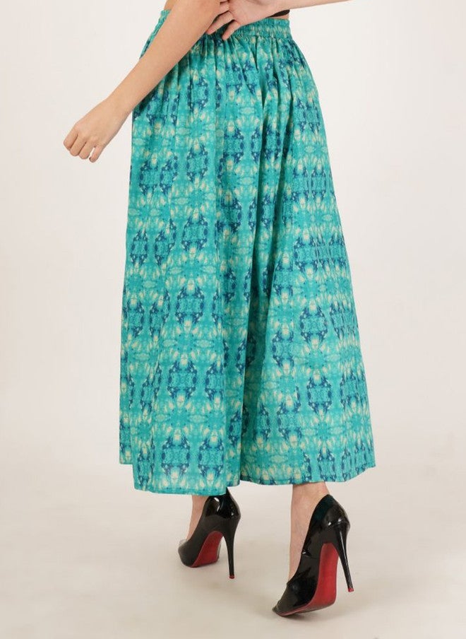COTLAND FASHION Women Printed Flared Palazzos - Image 4
