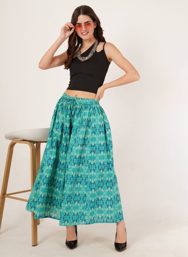 COTLAND FASHION Women Printed Flared Palazzos - Image 5