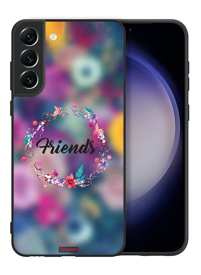 Tolwak Samsung Galaxy S21 FE 5G Protective Case Cover Friends In Flowers Ring Art - Image 2