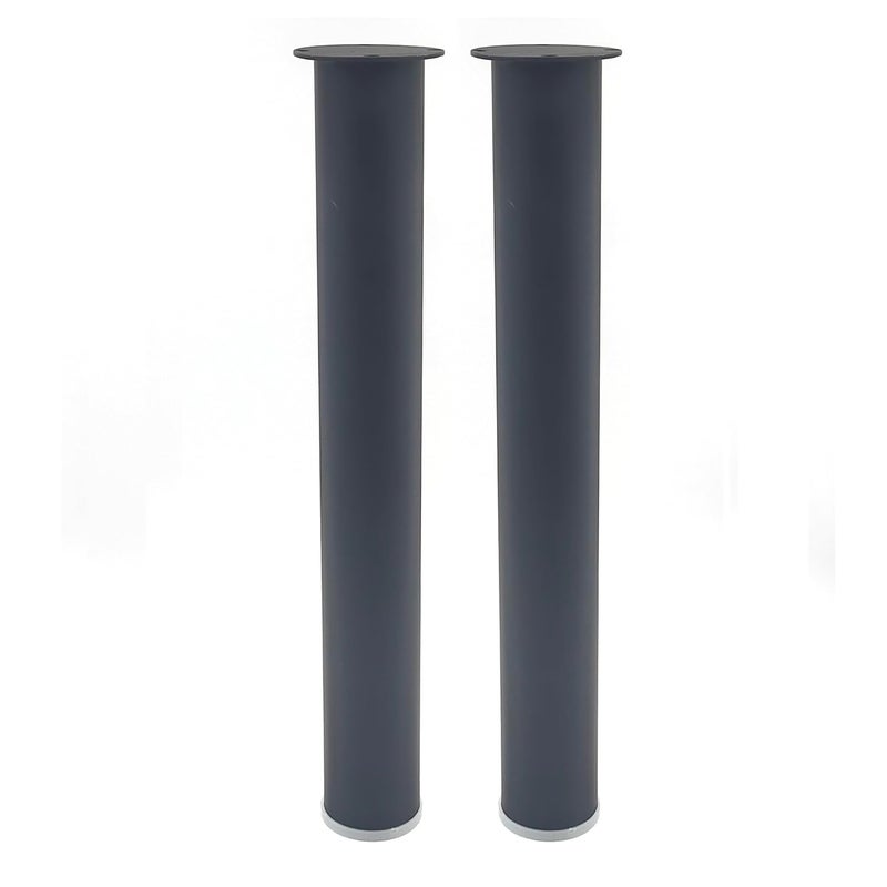 VMD 8 Black Modern Style Furniture SS Table Sofa Legs Perfect for Coffee Table Dining Table Designer Desk Nightstand 55mm Diameter Pack of 2 - Image 1