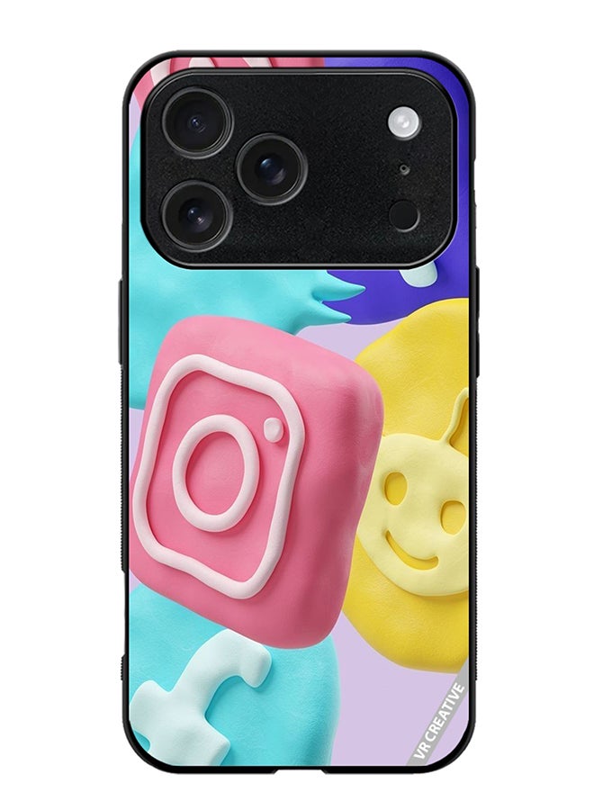 Protective Case Cover For Apple iPhone 17 Pro Max Icon Design Multicolour