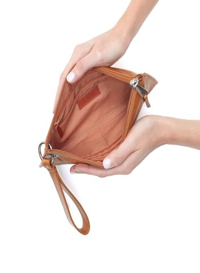HOBO Vida Leather Wristlet Wallets for Women with Card Slots & Zip Pocket - Clutch Purses with Wristlet Strap, 100% Leather, Handcrafted Design - Natural - Image 2
