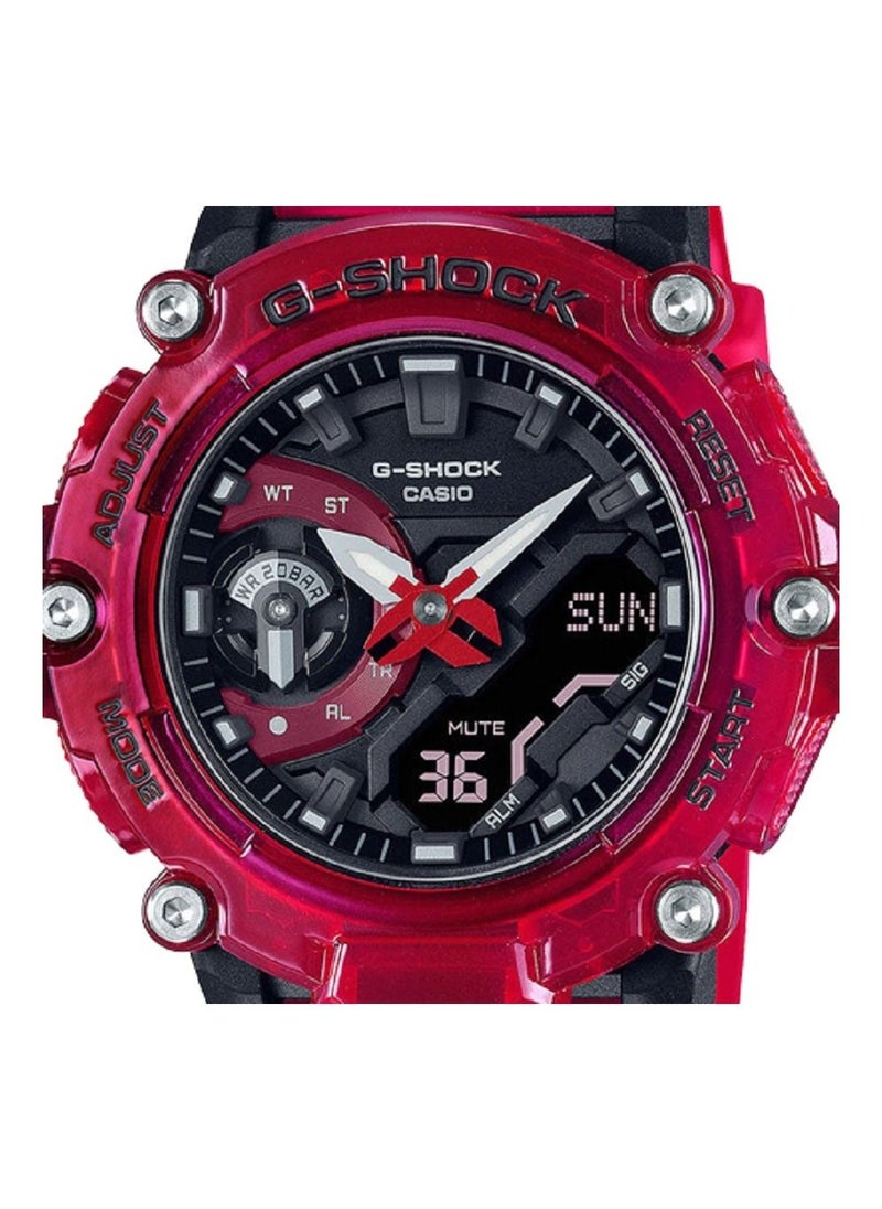 CASIO - Casio Men Watch G-Shock Digital Analog Black Dial Resin Band GA-2200SKL-4ADR. - Image 1