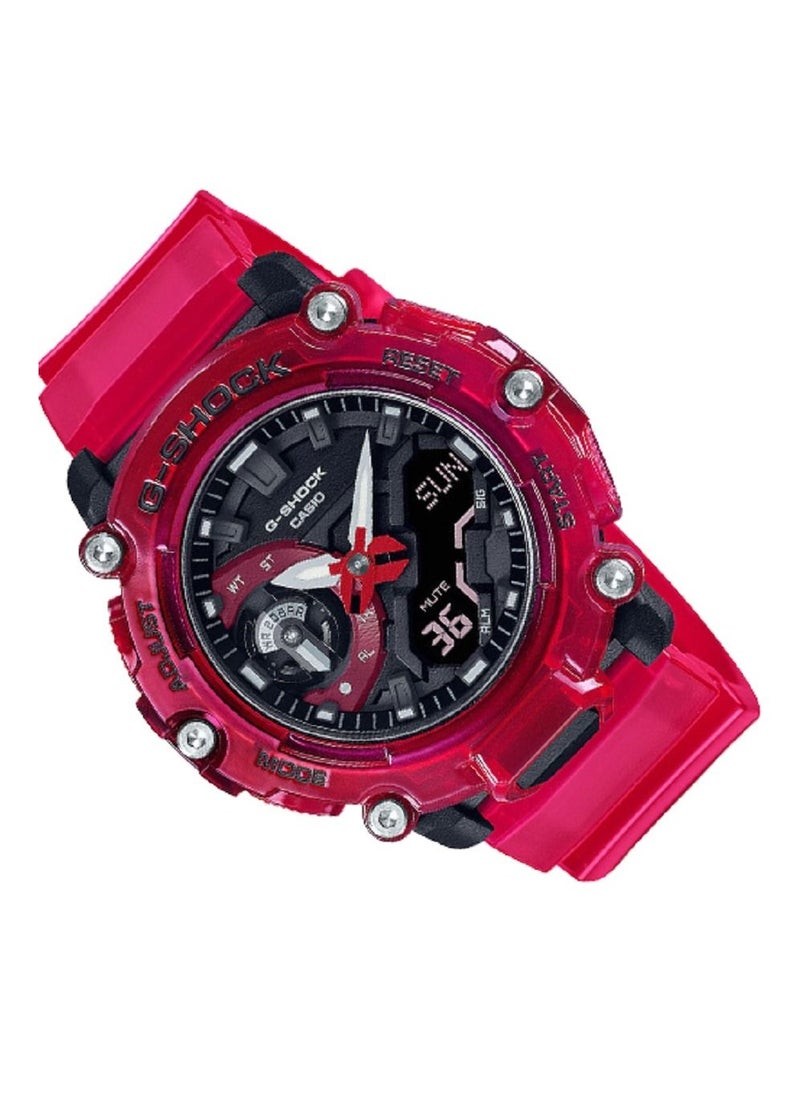 CASIO - Casio Men Watch G-Shock Digital Analog Black Dial Resin Band GA-2200SKL-4ADR. - Image 1