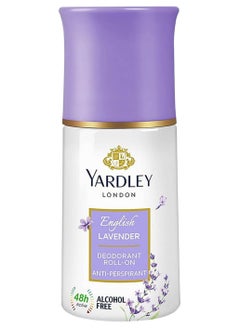 Yardley Yardley London Yardley English Lavender Roll On, Anti-Perspirant, Floral Fresh Fragrance, All Day Sweat Protection, Reduce Wrinkles, Lighten Skin Tone 50 ml  - Image 1