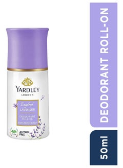 Yardley Yardley London Yardley English Lavender Roll On, Anti-Perspirant, Floral Fresh Fragrance, All Day Sweat Protection, Reduce Wrinkles, Lighten Skin Tone 50 ml  - Image 2